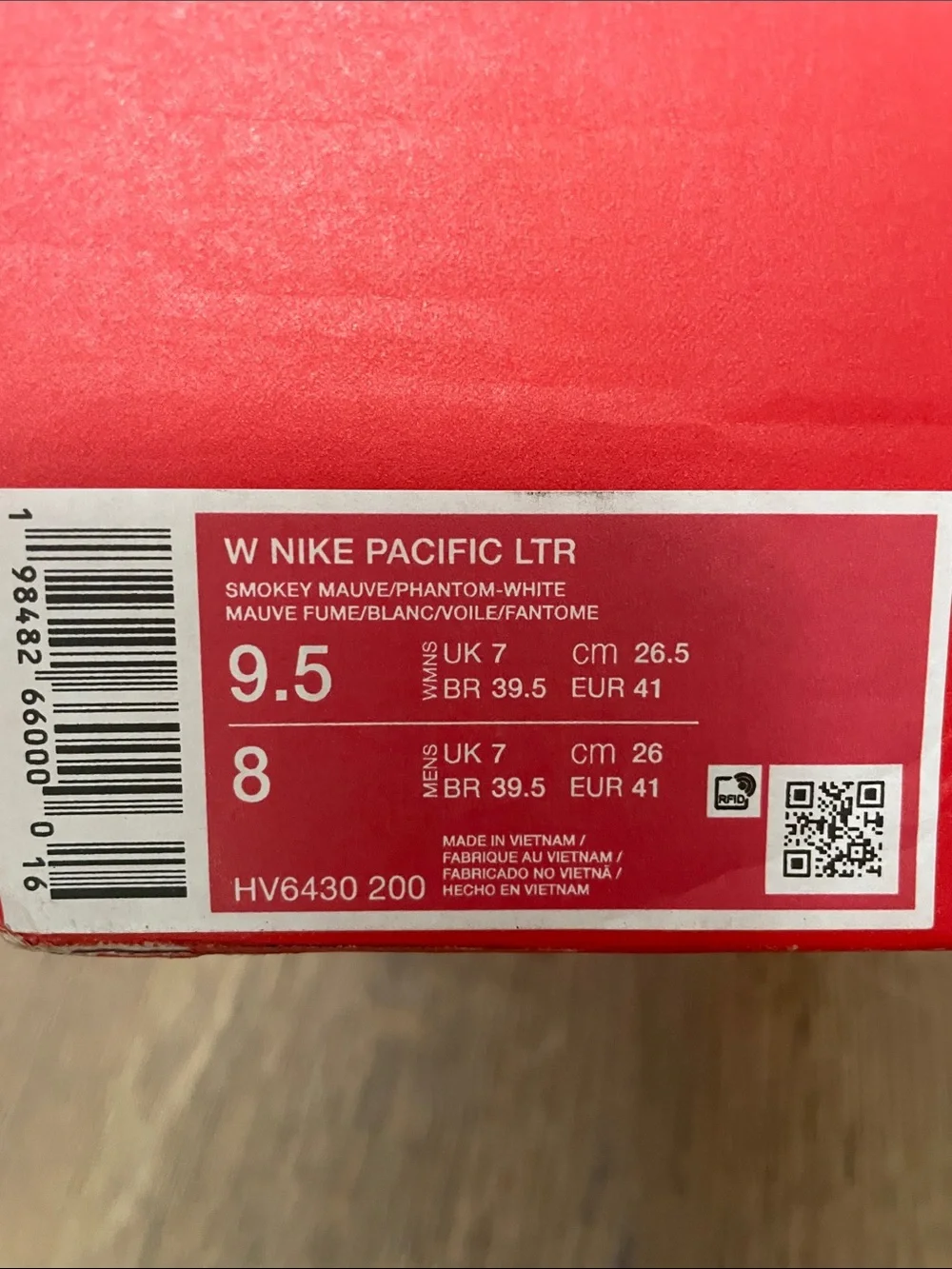 Nike Pacific Leather Women’s Lace-Up Sneakers Smokey Mauve/White HV6430-200 2025